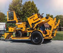 RG55 STUMP CUTTER Weight 2,760 lb 1,252 kg Length 121.5" 309 cm Height 76.625" 184 cm Width 35.5" 90 cm Chip Collection Capacity 11 cu ft 311 L Engine 53.