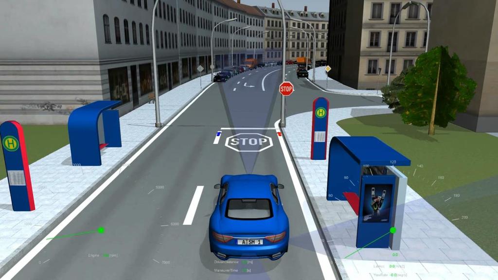 SIL testing of autonomous driving Automotive Simulation Models (ASM) Any number of static and dynamic objects Sensor models for camera, radar, lidar,