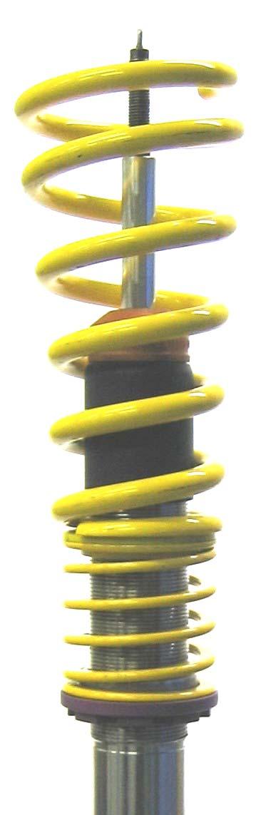 Front axle: Supplied coilover strut.