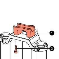 Then lift the front of the bicycle and spin the wheel a few times to verify the correct alignment with the disk brake. The wheel should not wobble from side to side or up and down.