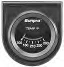 95 Faze Competition Electric Oil / Water Gauge by SunPro Electrical-type gauge with a range of 100 280º F.