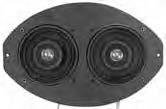9 1 2 " long 6 1 2 " wide.... 1006GA...ea...39.95 63 64 Galaxie. 10 1 2 " long 6 3 4 " wide.... 1012...ea...39.95 Dual Voice Coil Speakers Gives you the best quality sound possible from your original mono speaker location.