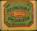 End states NO- GREASE. LR-3.1.22 LONG RIFLE. "SMOKELESS, NO-GREASE". Same as LR-3 except "COMPANY" instead of "CO.