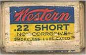 1927- "BULLSEYE" Non-Corrosive Issues In 1927, Western introduced their non-corrosive priming system. They also introduced a new format to their boxes to promote this new product.