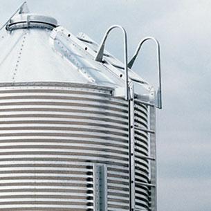 Ladder Systems One important feature often overlooked in purchasing a feed and holding silos is the side and roof ladders. Brock s optional Hopper Silo Ladder System is designed to be userfriendly.