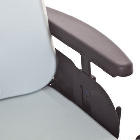 Features and options Seat cushion Standard foam cushion. Cover: hygiene or plush.