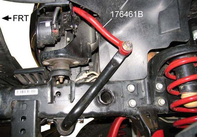 lbs. 4) Attach left brake hose RS170111 to the frame rail with the original bolt. Attach brake tube to hose. See illustration 21. Tighten brake tube fitting to 18 ft. lbs.