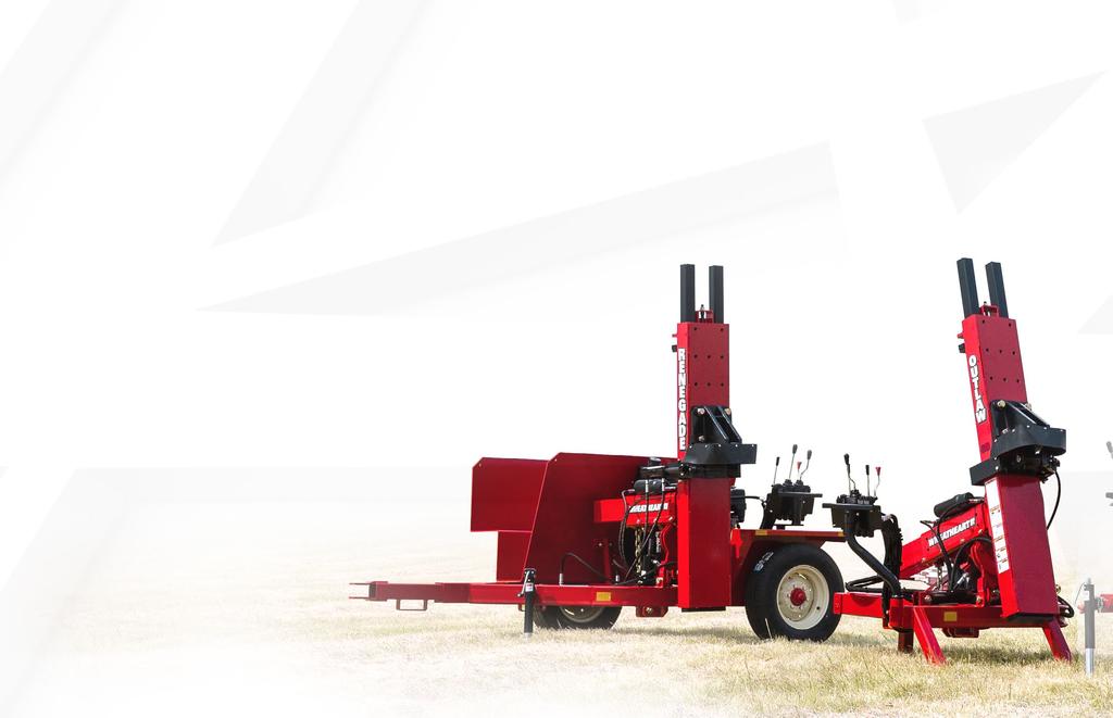 RENEGADE & RENEGADE+ TRAILER MODEL The Renegade is Wheatheart s most popular model. The trailer mounted post pounder offers the convenience of towing posts with you as you work.