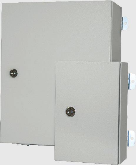 Forte FR General Purpose Enclosures RAL7035 IP 65 Often used to house switchgear or components in a variety of applications. Designed to be wall-mounted quickly with punched holes on rear as standard.