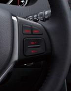 The cruise control system, which can be turned on using a button on the steering wheel, allows you to release the