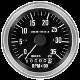 Deluxe GAUGE Part Numbers: Tachometers (electrical & mechanical) Model Scale (RPM) Ø in Type Notes Sender 82620 Deluxe 0-3,500 3-3/8 Electrical RPM x 100; Selectable Ratio: 82623B.5, 1, 1.