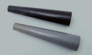 : 10513 (black) limited oil resistance Item no.: 19209 (grey) Nozzle, rubber 2, 20 mm Ø, conical Item no.