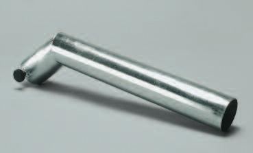 : 17585 Elbow, aluminium, 320 mm, knurled screw