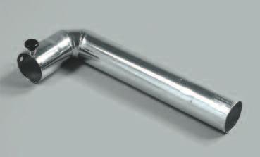 : 10528 Elbow, 320 mm, 45, knurled screw