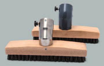 Brush nozzle, wood, 300 mm, straight, horsehair, 45 Round brush, wood, Ø,