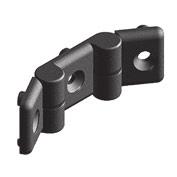 32 3,5 R7,5 6 0,5 (15) 7,5 Door fittings Profile series I-40 Plastic double hinge On-site mount: by M6 16 countersunk screw and M6 slot 8 slot nut Material: Wing: Plastic (PA), fibreglass-reinforced