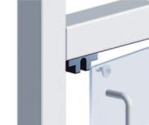 Door fittings Profile series I-40 Ball catch Quick acting door opener; adapts to the surface element thickness.