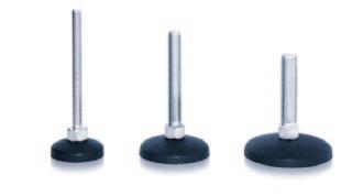 Feet and wheels Profile series I-40 Base for steady knuckle feet Steady knuckle foot for levelling out uneven floors; no mounting holes.