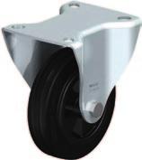 H H b B B b H Feet and wheels Profile series I-40 Castor with fitted flange Sturdy castors with fitted flange.