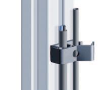 Accessories Profile series I-40 Clip cable tie slot 8 Reclosable fastening of cables without extra cable ties.