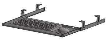 30 17 32 80 690 24,25 34,8 Workplace accessories Profile series I-40 Sliding keyboard shelf The shelf conveniently installs under the tabletop which leaves more space on the table.