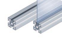 S Profile accessories Profile series I-40 Cover and lining profiles For covering slots and lining surface elements. Clearance-free installation of surface elements up to 6 mm thick along the slot.