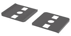 Material: plastic (PA) Colour: grey similar to RAL7042 Consider the thickness of the radius seals on either side when determining the length of profiles between two