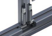 3 Fasteners Profile series I-40 Automatic connectors The set of automatic connectors mount quickly and easily because there is no need for modifying the profiles.