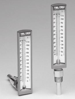6" SUBMARINE and ECONOMY THERMOMETERS Designed for diesel engines, compressors, brine lines and all small piping networks.
