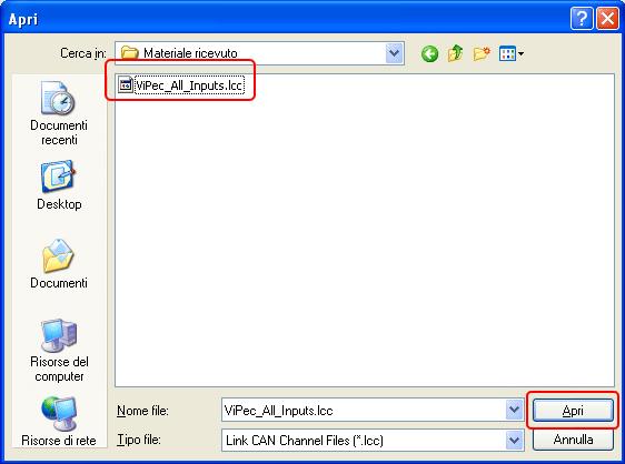 User CAN Setup panel appears: select Data Rate 1 MBPS. The panel shows the selected CAN Setup. Press Load.