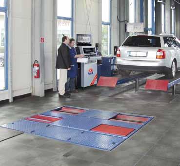 In addition, the TPS test bench offers the option of a precise measurement of distance travelled.