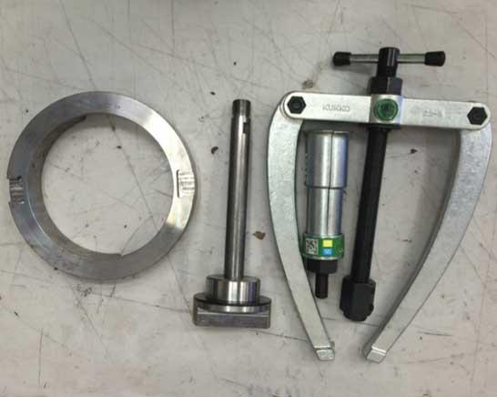 Drawings for spare parts list HPO 2.3 Tool set for change of main bearings Pos. Designation Part no.