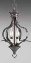 Nine medium base lamps, FIFTEEN-LIGHT CHANDELIER P4365-20 Antique Bronze Three-tier. 43-3/4" dia.