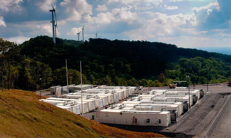 Energy Storage in PJM Frequency Regulation Located at the Laurel Mountain wind farm