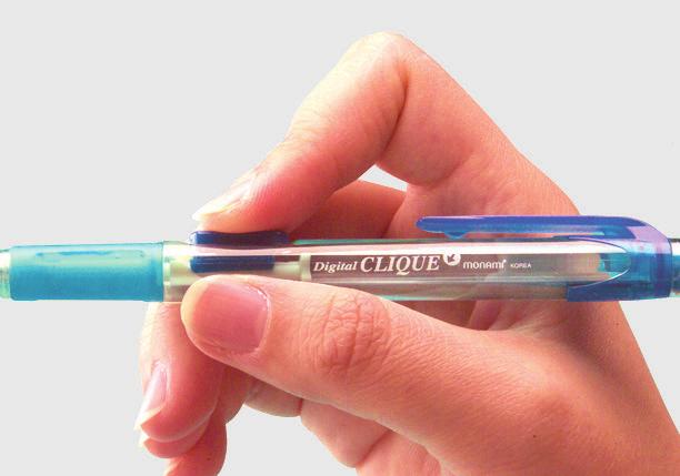MECHANICAL PENCIL & LEADS 89 Digital Clique Convenient side-action button propels lead without changing writing position Unique styled barrel for easy grip and writing comfort Available in clear
