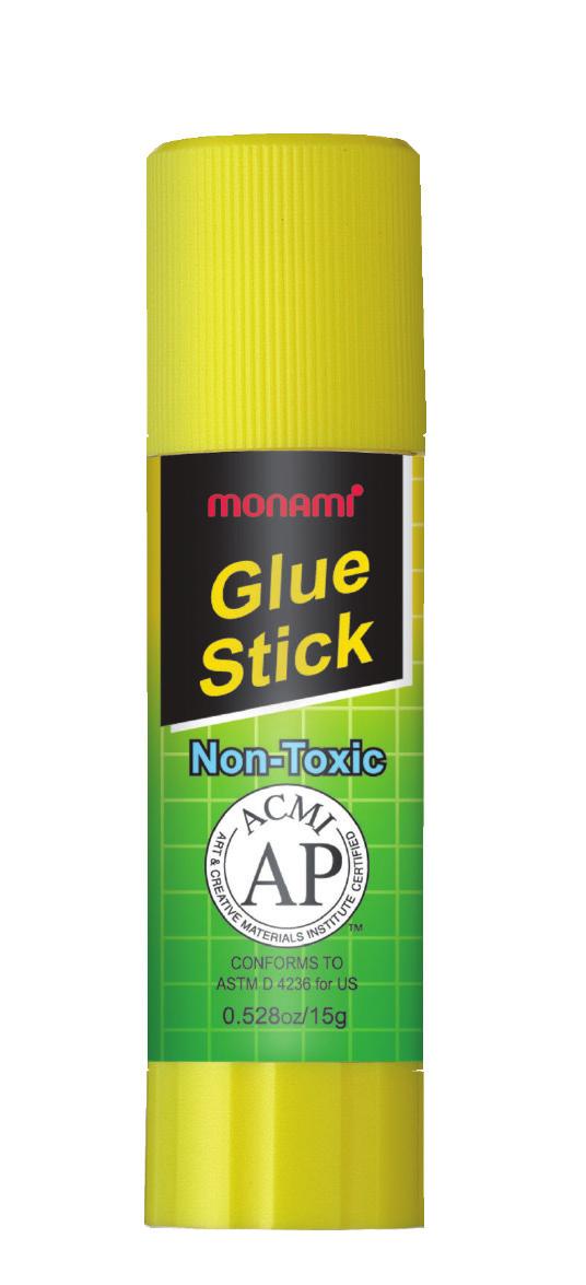 MISCELLANEOUS 95 Glue Stick Attachs firmly, dries clear and fast Washable, acid-free, photo safe and non-toxic Available in 8g, 15g, 25g, 35g 20.4 23.9 27.8 31.5 85.7 93.5 105.7 116.