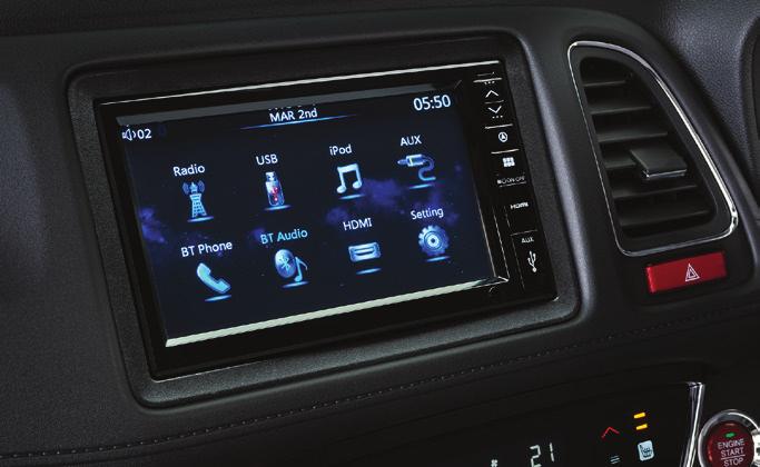 Accessing your music library is just as easy with USB connectivity and Bluetooth audio streaming. Scroll through your playlists right there on screen, or use the steering wheel mounted controls.