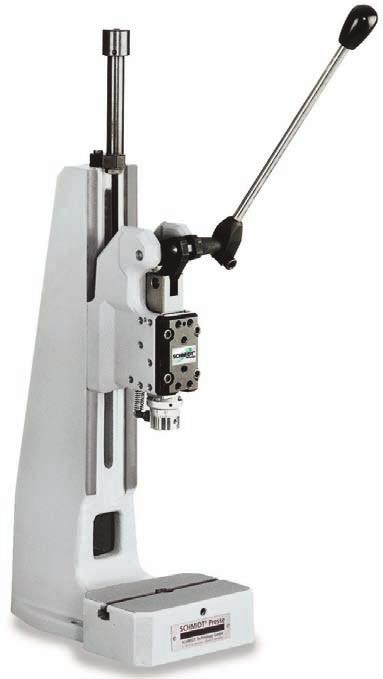 SCHMIDT Toggle Presses with Square Ram Optimum Guidance and Anti-Rotation Do you need a high force at the end of stroke for materialtransforming processes?