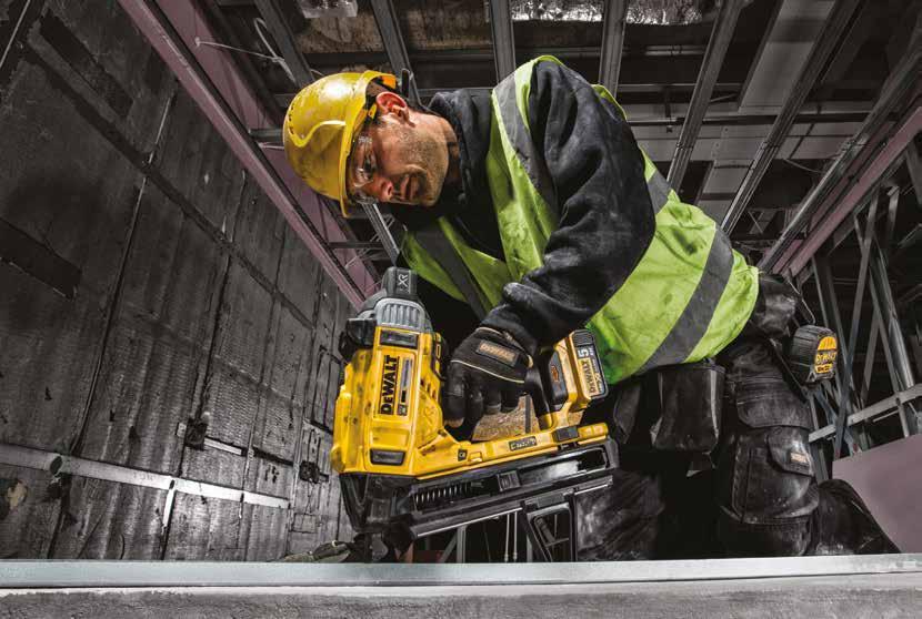 DIRECT FASTENING DCN890 18V XR CORDLESS CONCRETE NAILER FAST, POWERFUL CONCRETE NAILING FOR TRACKING AND CLIPS UP TO 57MM The DCN890 concrete nailer has a nail range of 13mm to