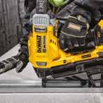 The brushless motor reduces tool size whilst maximizing power delivery and the specially designed compact drive components give quick acceleration to fire the first nail.