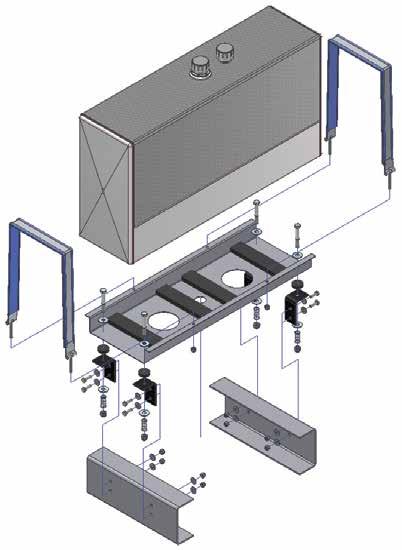 INSTALLATION AMERICAN WET TANK SYSTEM American Wet Tank System Models: A3070 and A4070 Mounting Kit Contents: Part Number ABK-340 Qty Description 1 Heavy-duty mounting base panel 2 2" wide strap