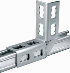 System MQ channel installation stainless Angles, angle brackets, connectors Features: Univesal: few parts for all applications. Easy to use. Three-dimensional, thus high strength.