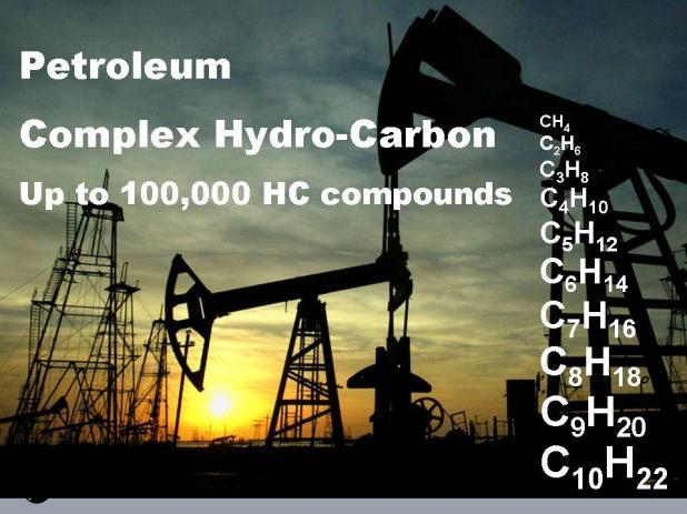 Crude oil, or more correctly Petroleum, has very complicated chemistry that makes it near impossible to get an ideal mix, as the