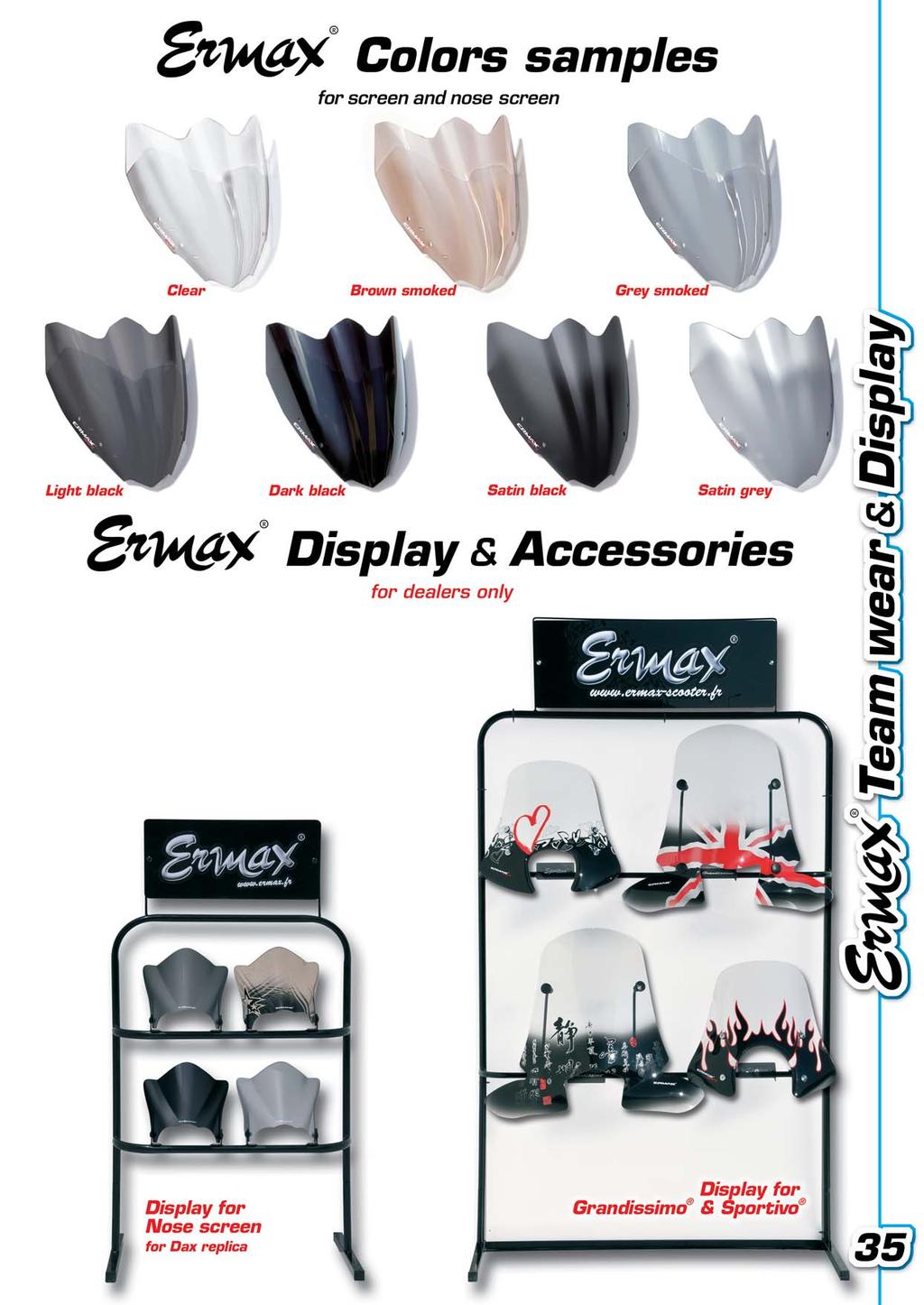 Display kit for universal windshields : & ivo Display kit for DAX Replica Nose screen