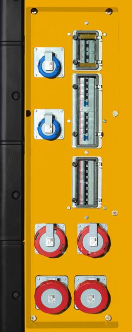 The sockets are fitted into a fully integrated recessed panel on the side of the generator set enclosure, ensuring there is no impact to noise levels or generator set footprint.