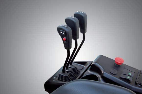 The ergonomically designed armrest can be adjusted up, down, forward and backward for various operator s body type. Max.