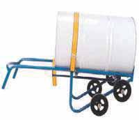 round tube Drum trucks can be used to transport and dispense drums Easy-to-use belt-system and hook keeps drums securely on the truck.