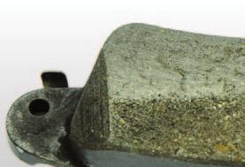 Brake pads Use-related damage