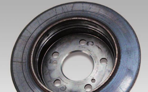 Brake discs for passenger car brakes Corrosion, caused by