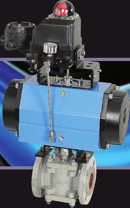 ECF SERIES ACTUATOR PLUG VALVE WITH ROTARY ACTUATOR Ideally suited to aggressive corrosive and potentially hazardous media Absolute tight shut off in case of sleeved plug valve Long life due to taper
